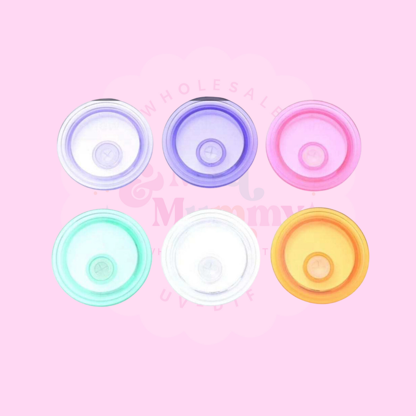 Transparent Acrylic Lids.