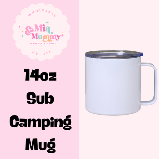 14oz SUBLIMATION CAMPING MUG