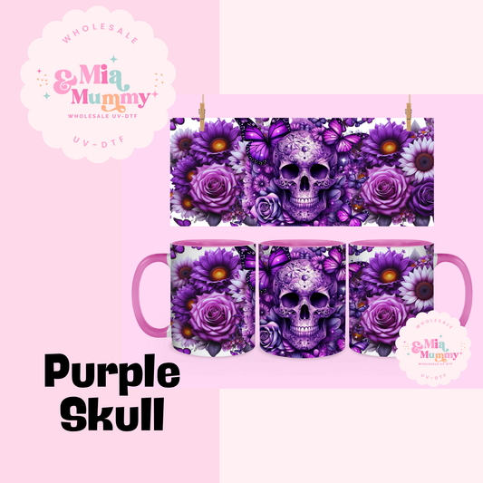 PURPLE SKULL 15oz MUG- READY TO SHIP