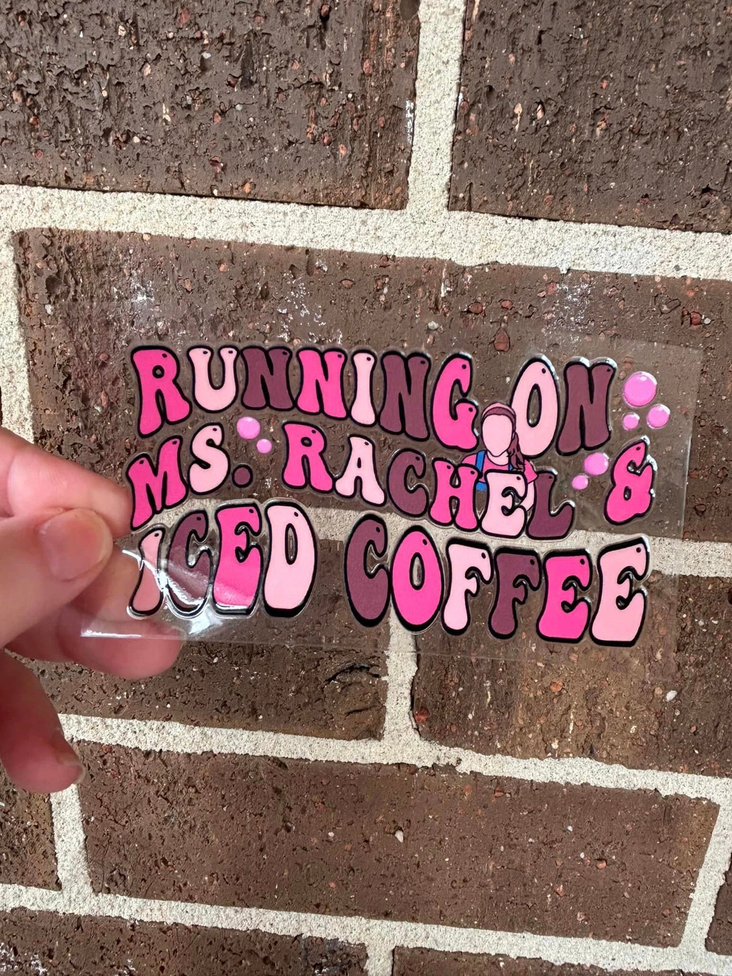 RUNNING ON MS R - DOUBLE SIDED DECAL.