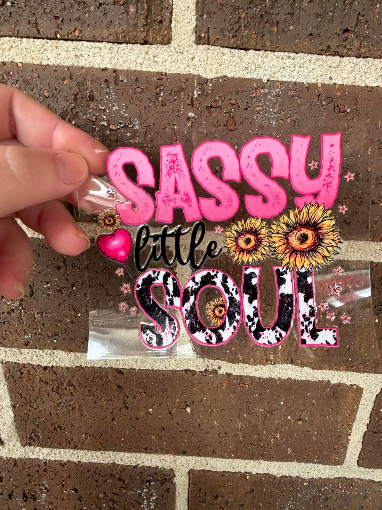 SASSY - DOUBLE SIDED DECAL.