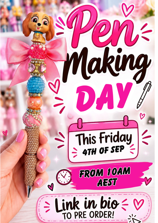Live Pen Making- Friday the 4th of September.