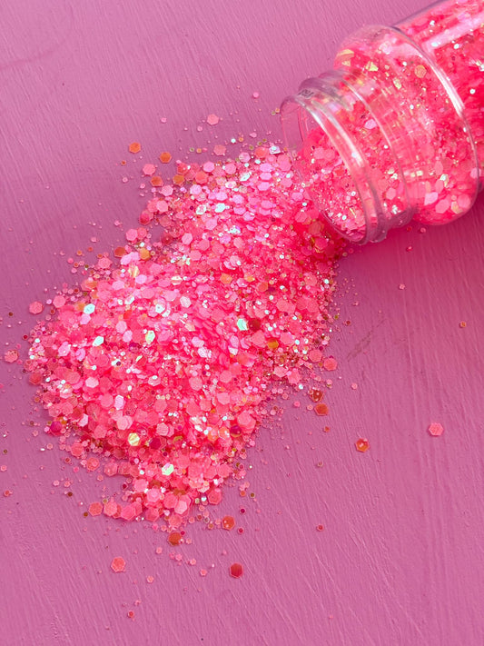 Think Pink Chunky Glitter.