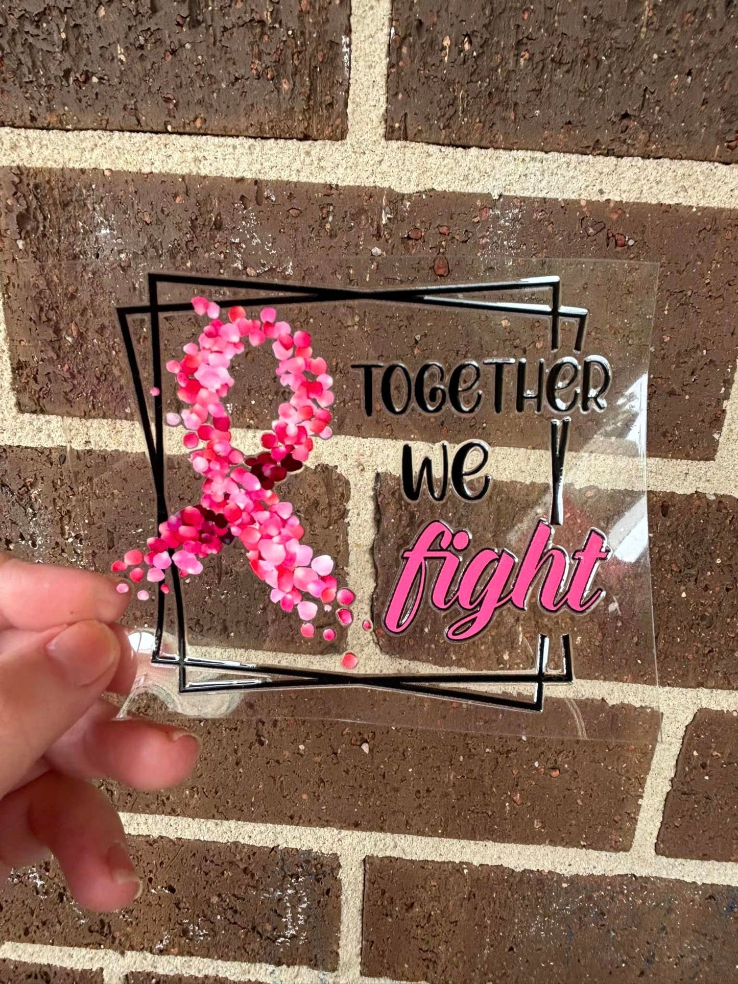 TOGETHER WE FLIGHT- DOUBLE SIDED DECAL.