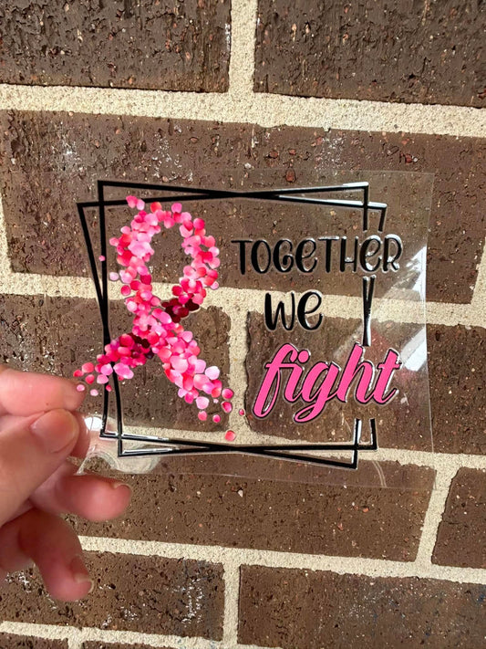 TOGETHER WE FLIGHT- DOUBLE SIDED DECAL.