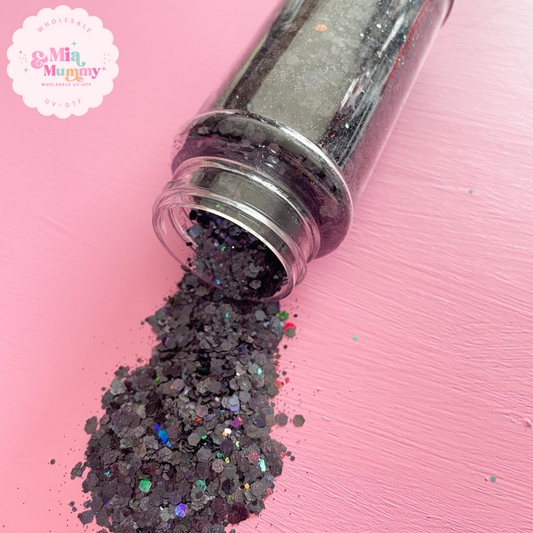 Black Beard Chunky Glitter.