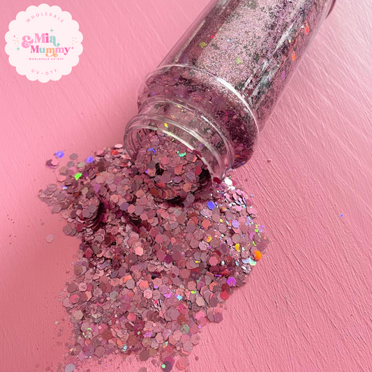 Rose Chunky Glitter.