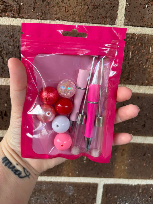 VALENTINE'S SNOW GLOBE PEN SET