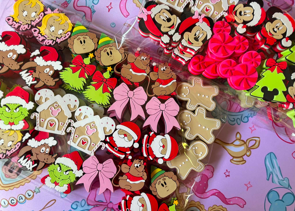 Christmas Straw Toppers- Wholesale