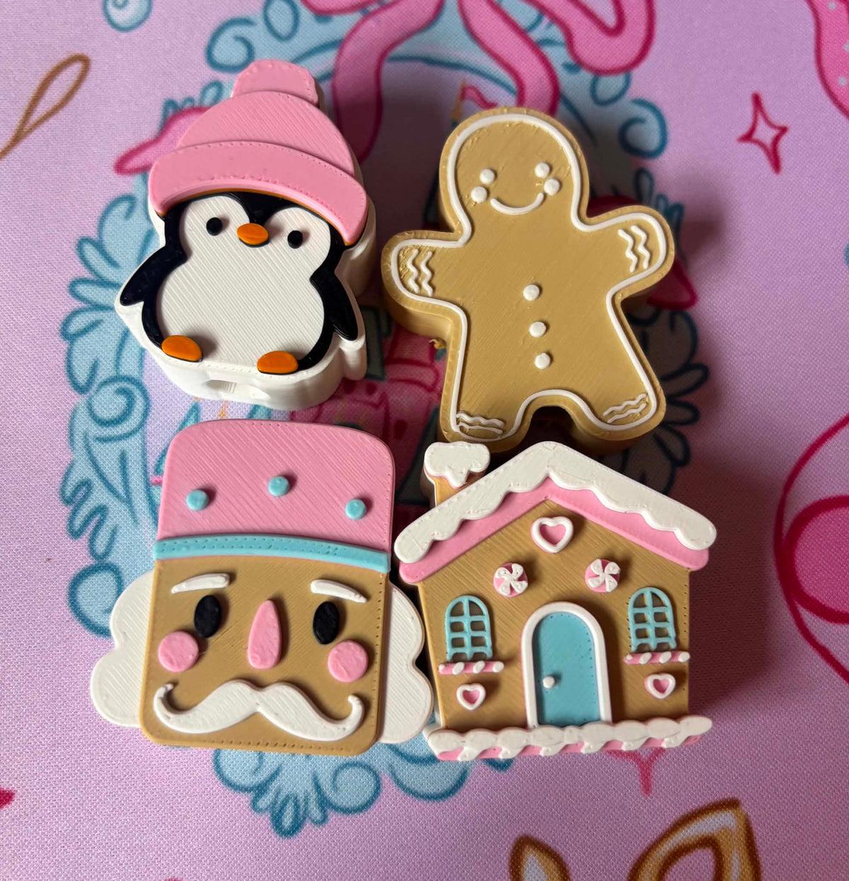 Christmas Straw Topper- Choose your set.