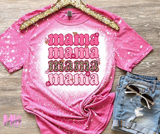 Mama Bleach Effect T-Shirt