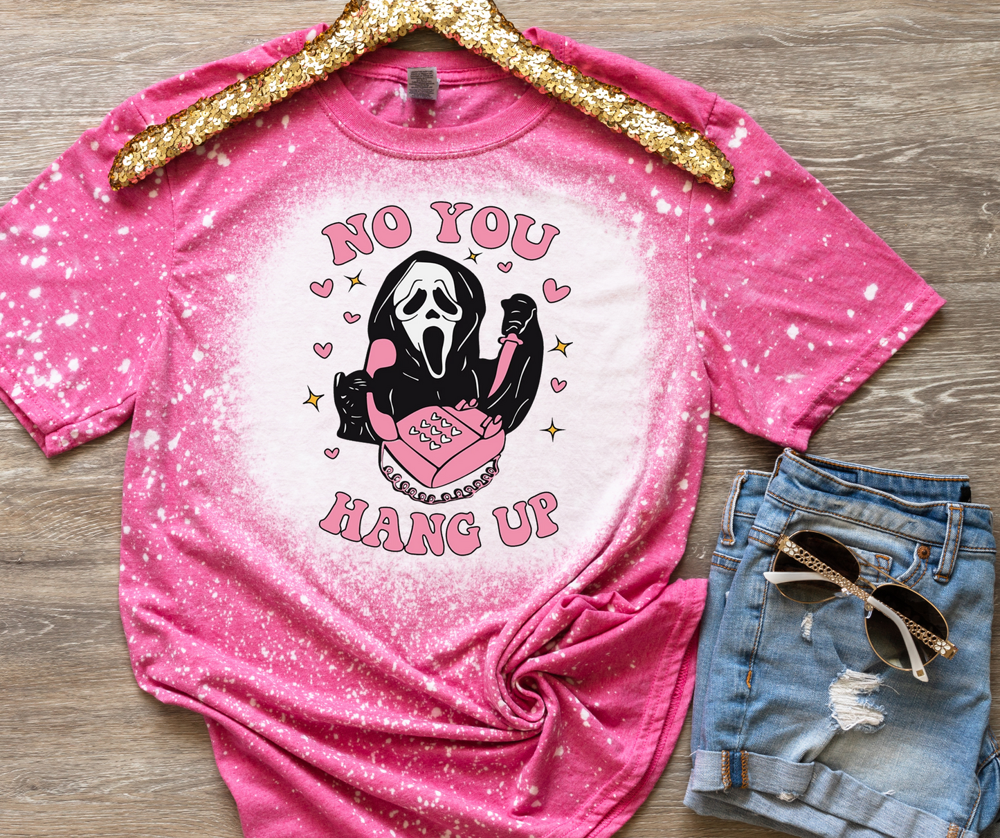 Scream Hot Pink Bleach T-Shirt